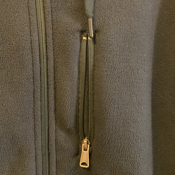 Winter Jacket Zip Up Hoodie Type Navy Blue 3Pockets - Picture 2 of 5